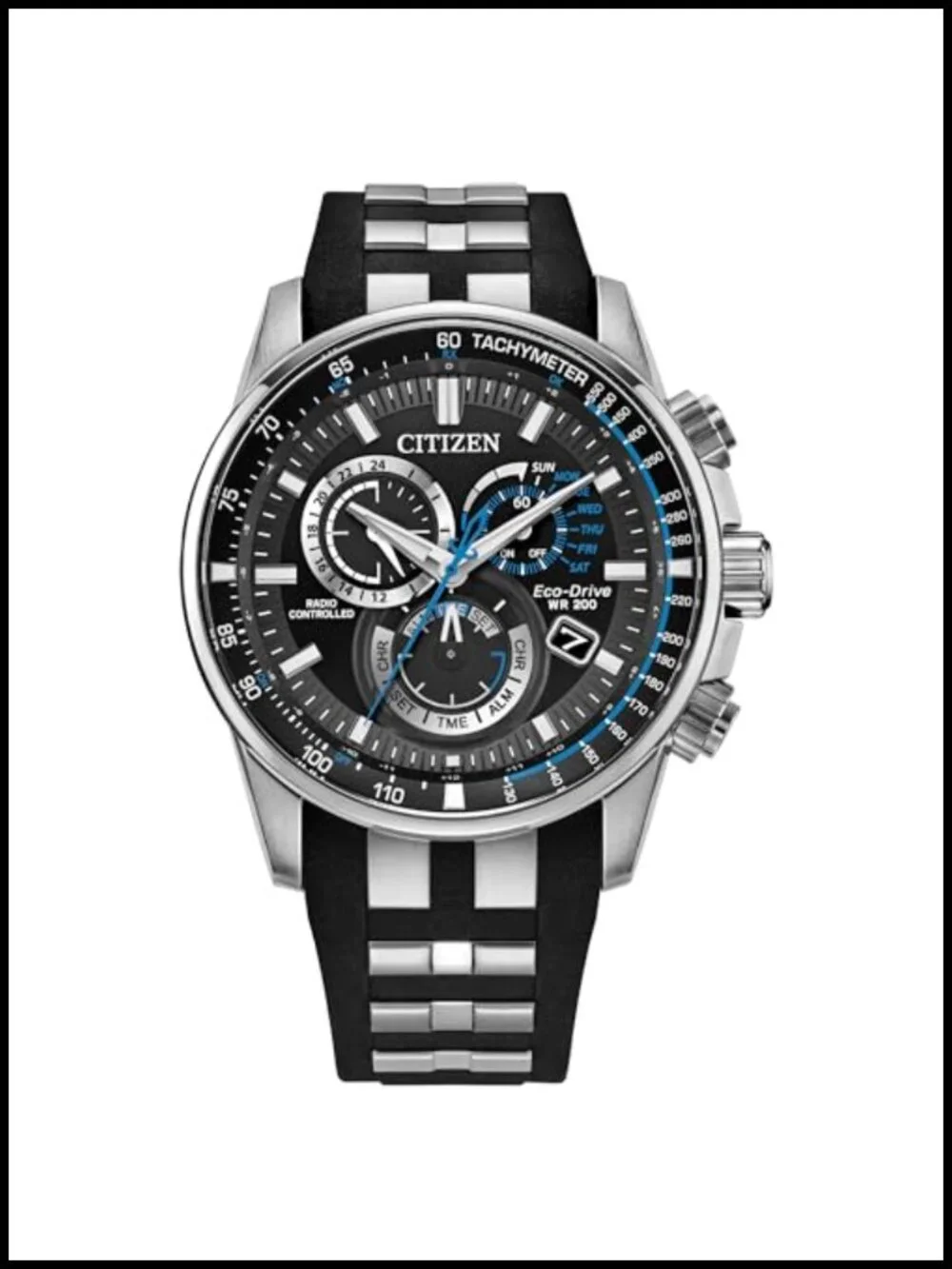 Limited Edition Eco-Drive Sport Luxury PCAT Watch Stainless Steel Polyurethane